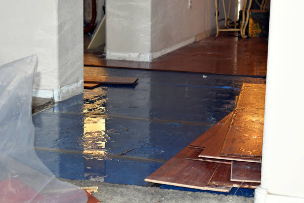 Professional Water Damage Restoration technician working in Atlanta, TX